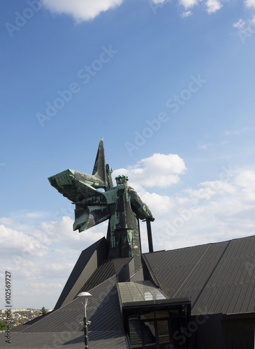 Monument to the liberators of Donbass, Ukraine photo