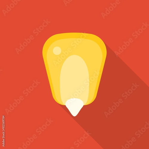 Vector corn seed icon, flat design