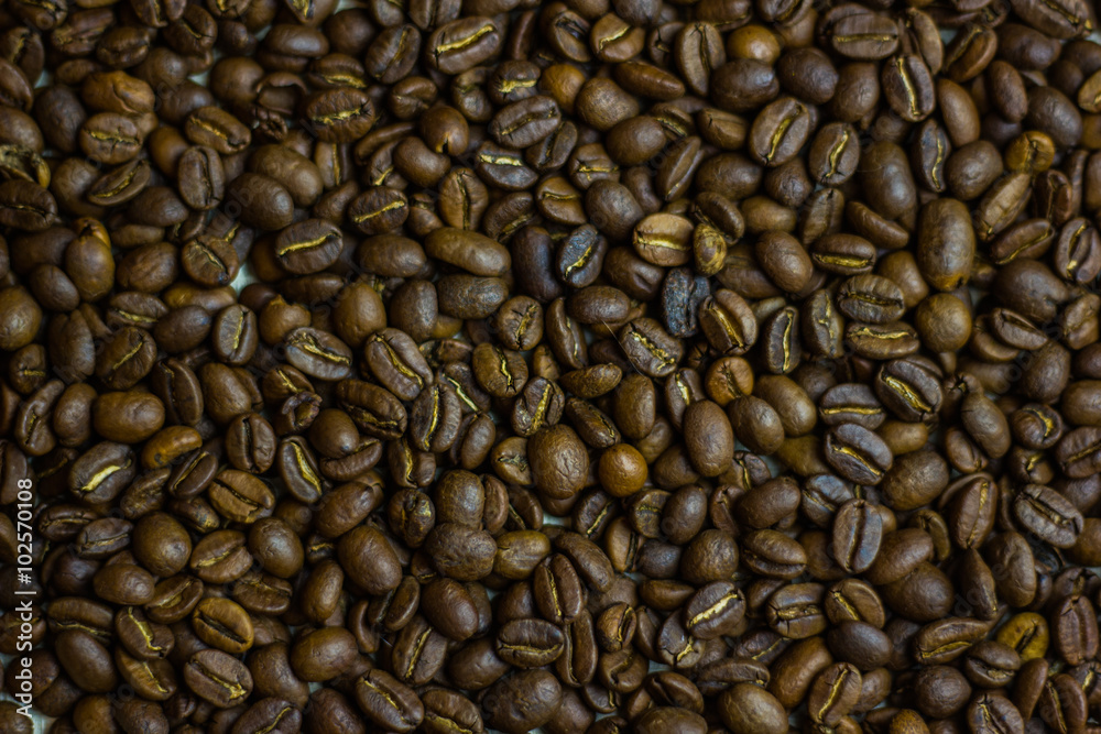 Fototapeta premium black Coffee beans texture background