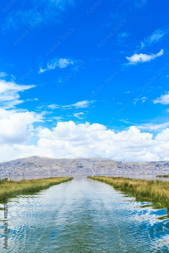 Titicaca lake near Puno, Peru Titicaca lake near Puno, Peru