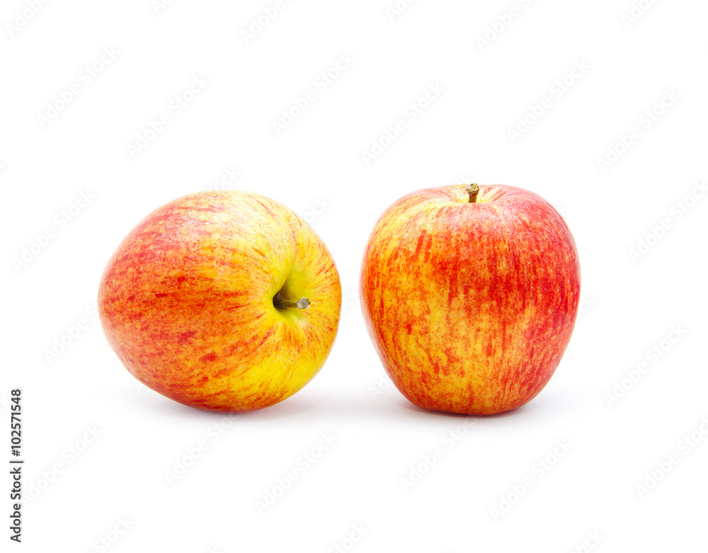 Fresh red apple isolated on white Fresh red apple isolated on white
