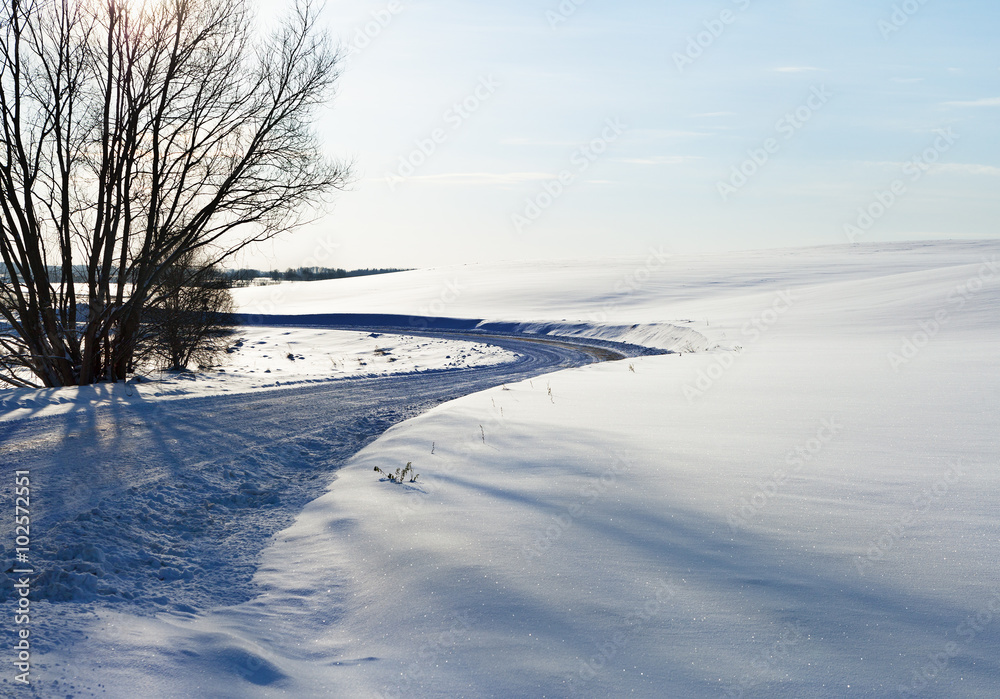 Natural country road.