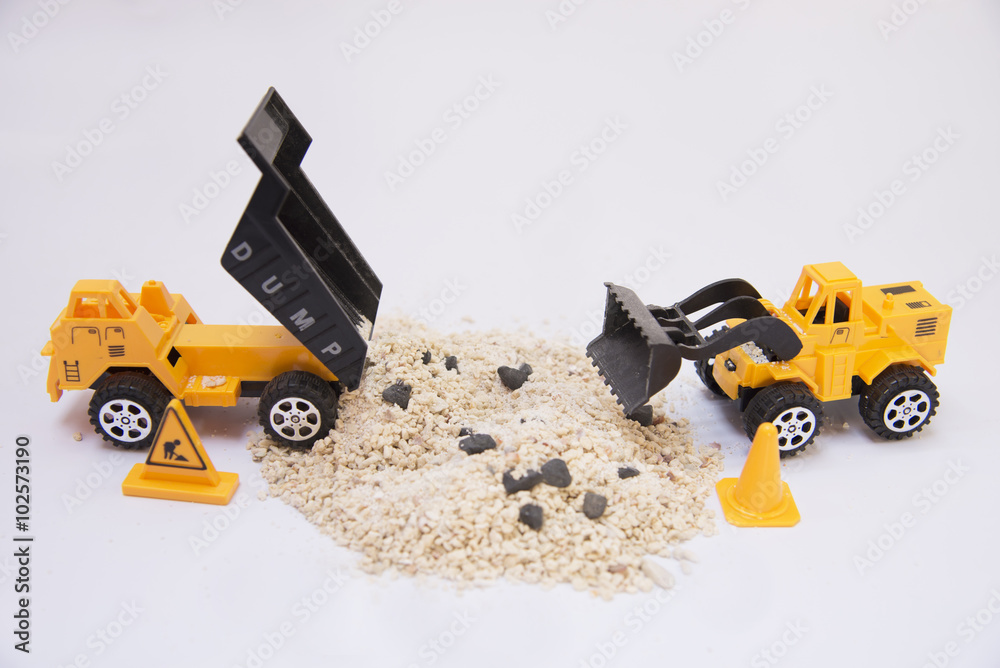 Obraz premium Toy loader, Yellow