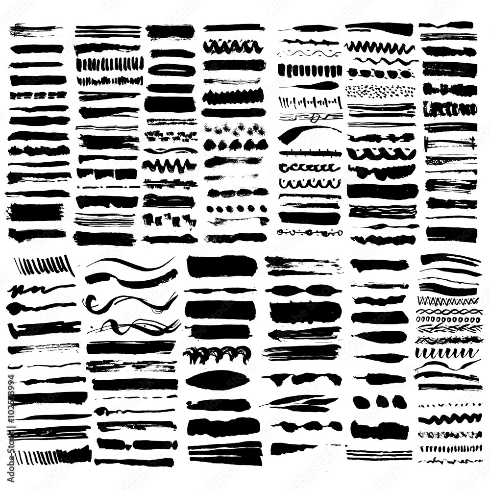 vector brush stroke collection