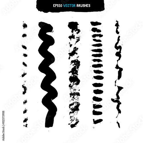 vector brush stroke collection