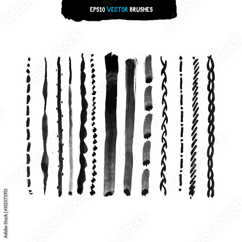 vector brush stroke collection