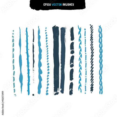 vector brush stroke collection