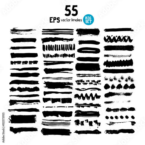 vector brush stroke collection