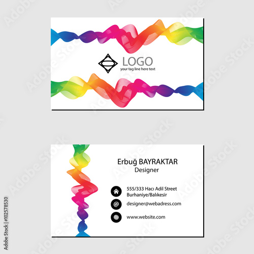 abstract kartvizit çalışması