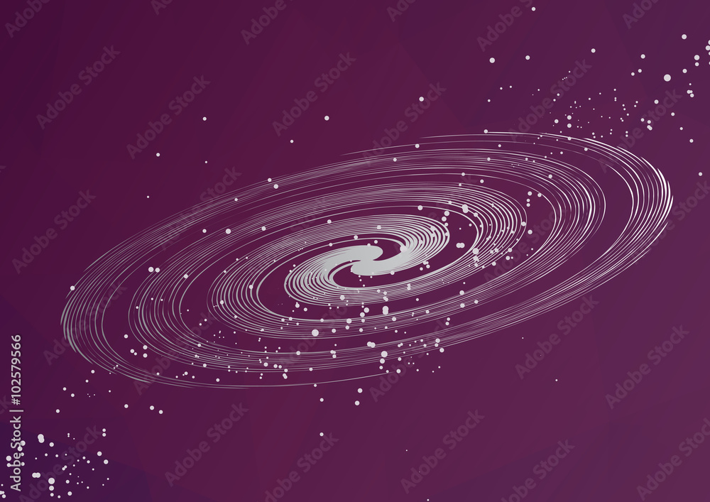 Naklejka premium space gravitation wave concept vector background