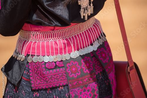 Traditional Hill Tribe Silver ornaments. photo