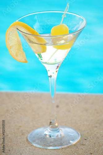 Martini at the pool
