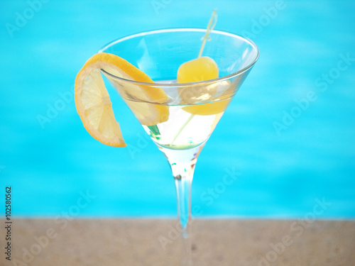 Martini at the pool