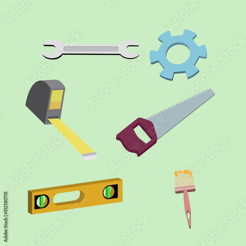 six items for use in construction and repair