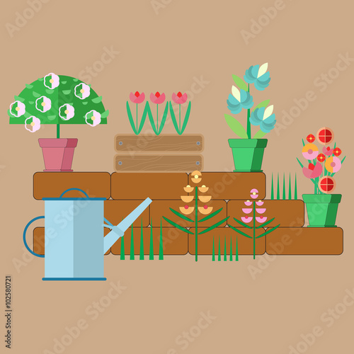 the elements of landscape design in the garden