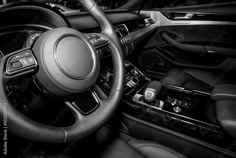 Modern car interior Modern car interior