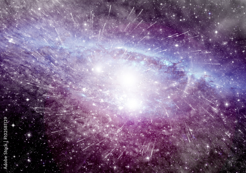 galaxy in a free space galaxy in a free space