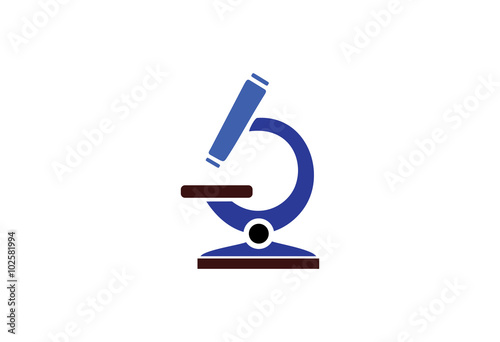Laboratory research vector template logo
