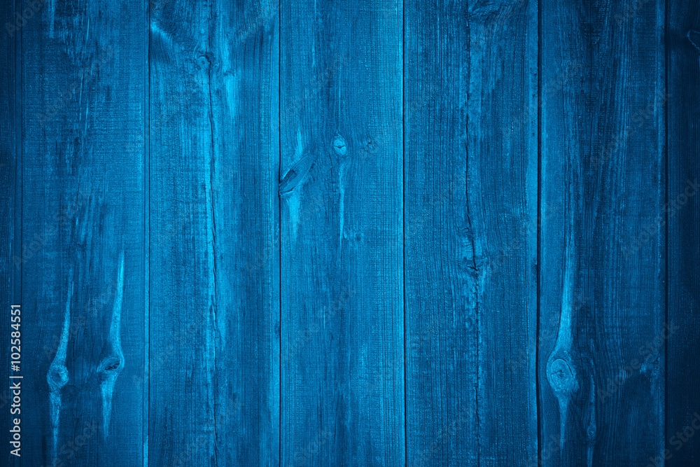 Obraz premium blue wooden background
