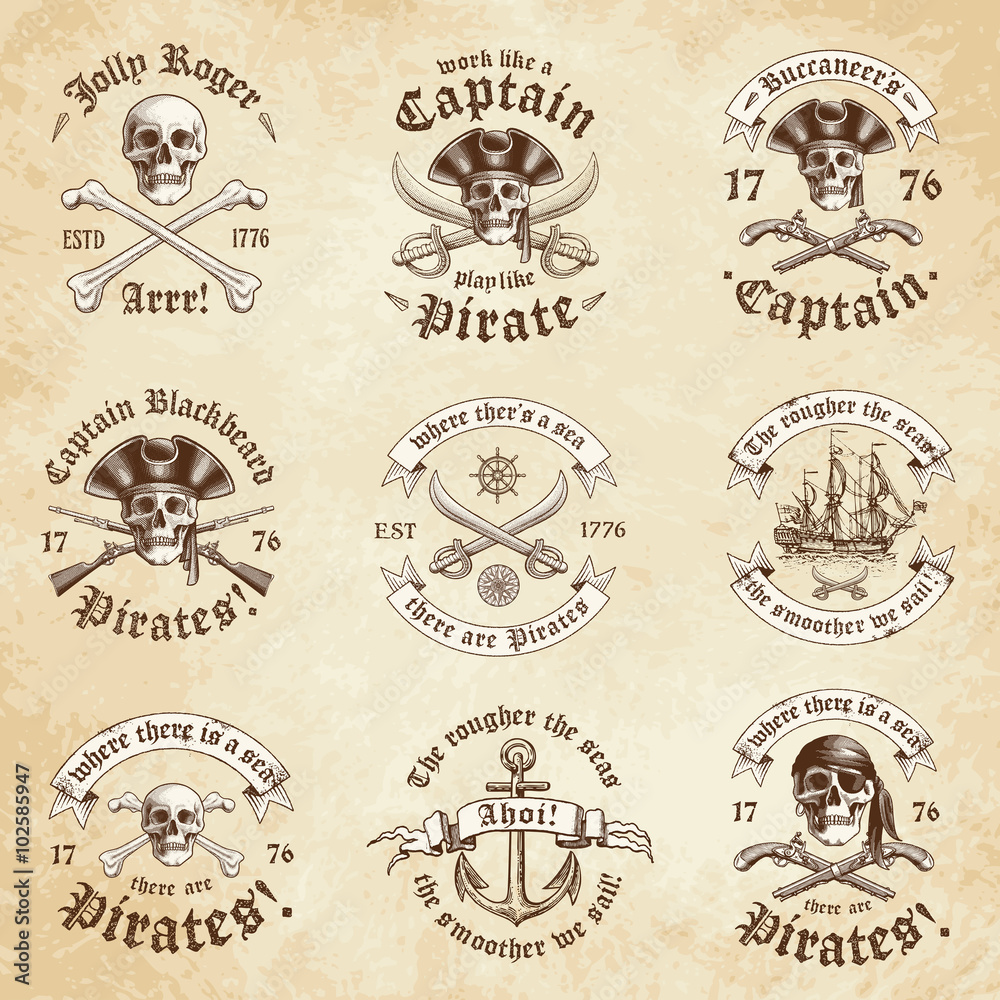 Pirate vintage Logos