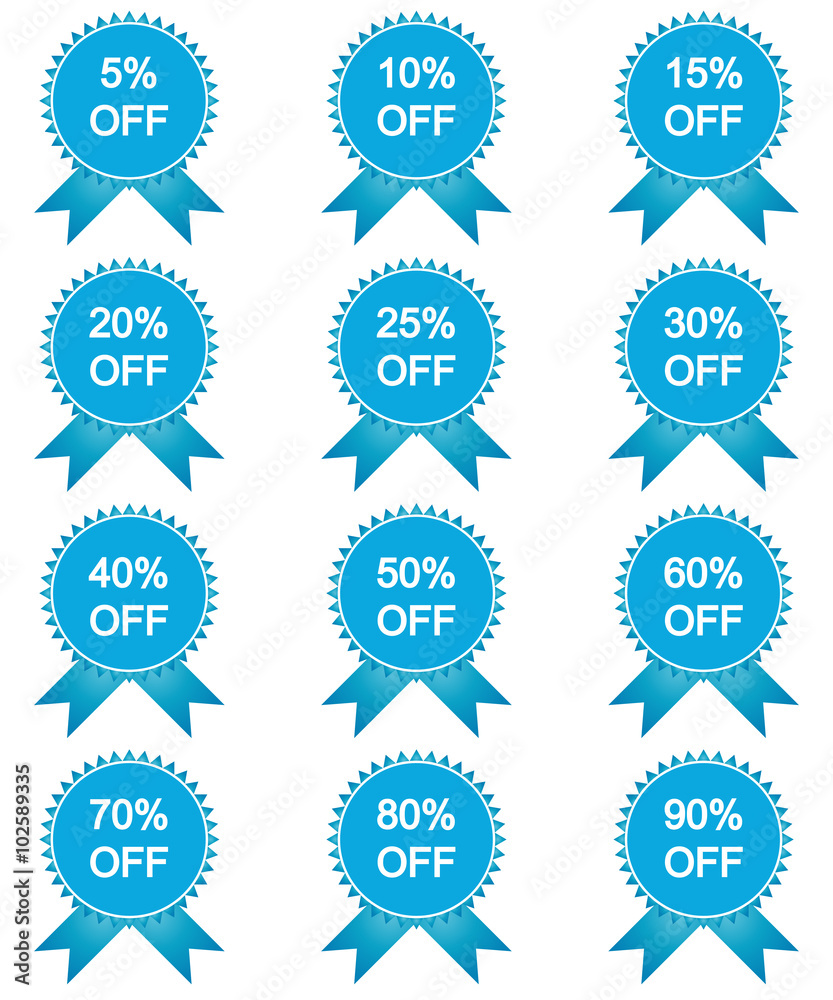 Set of sale stickers, labels Set of sale stickers, labels