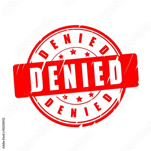 Denied vector stamp