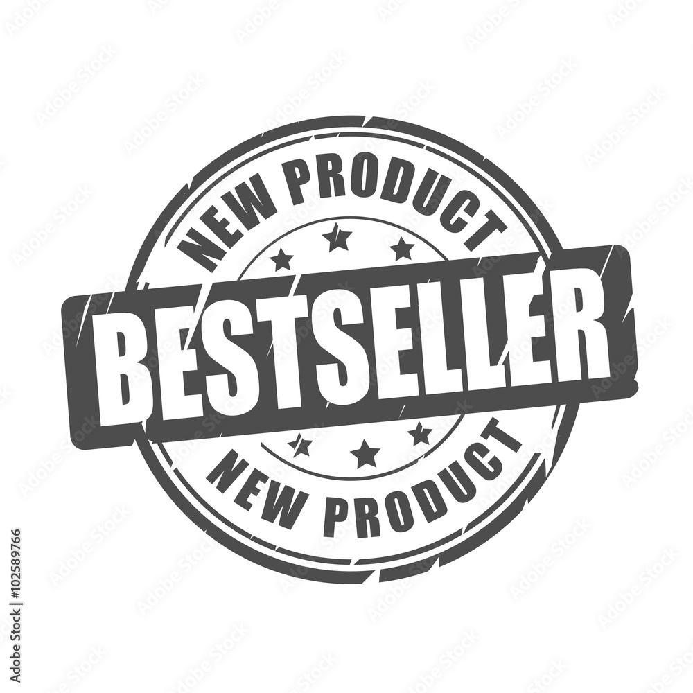 Bestseller, new product vector stamp