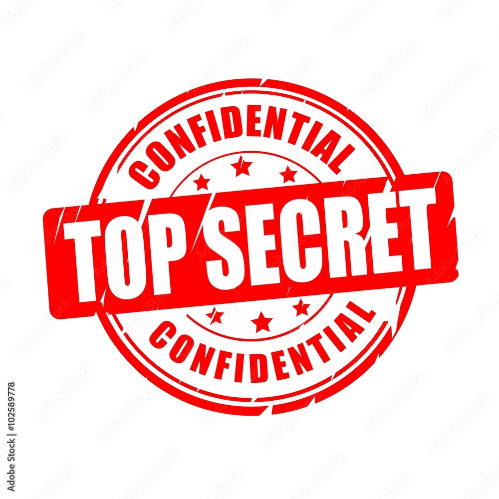 Top secret, confidential vector stamp Stock Vector | Adobe Stock