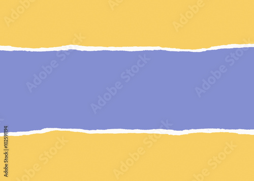 Torn yellow wrapping paper