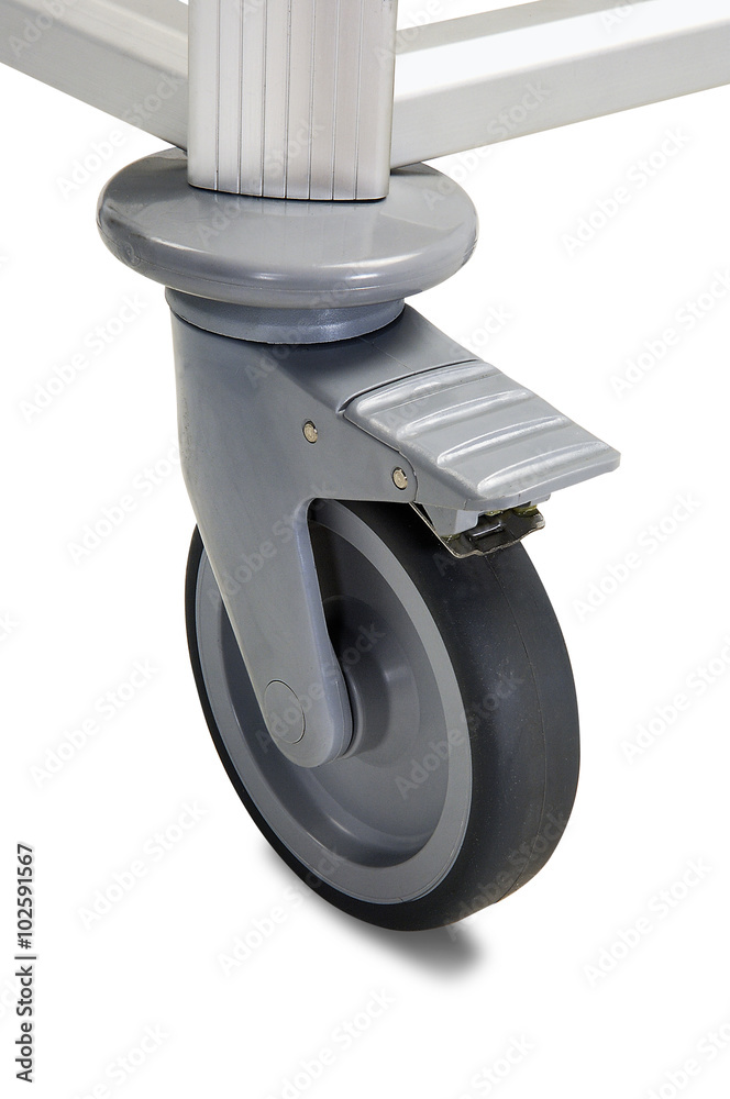 Close up of a Hostel wheel cart Close up of a Hostel wheel cart