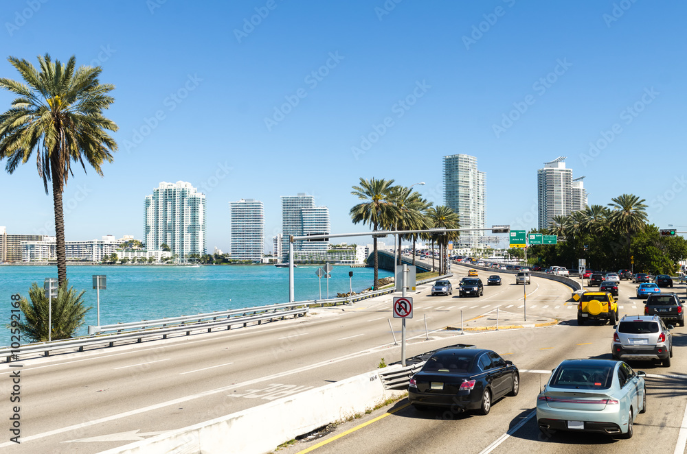Obraz premium Autostrada Miami