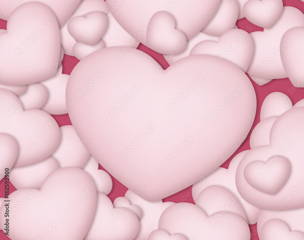 happy valentine day background, pastel color design