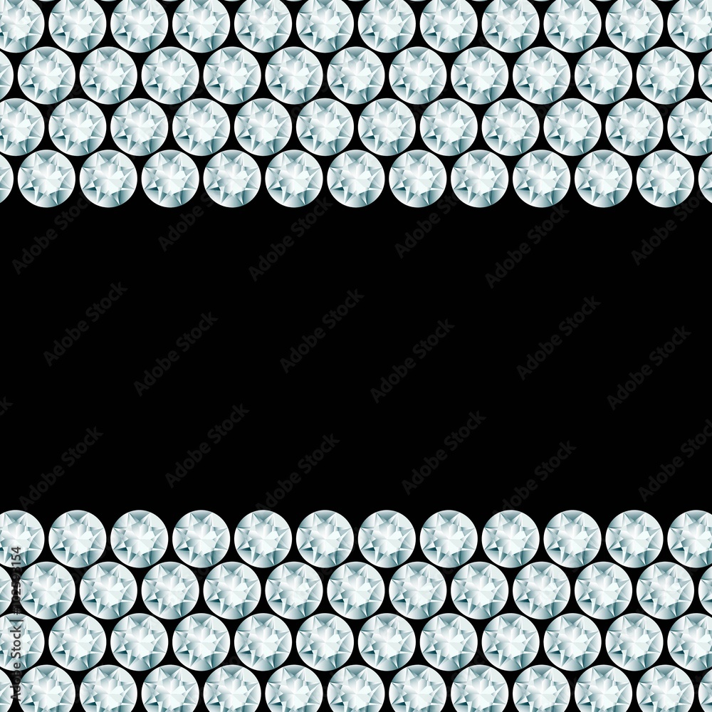 Black background with 2 diamond borders Black background with 2 diamond borders