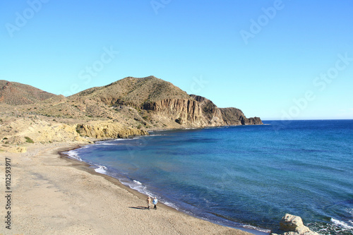 plage dans le parc naturel de Cabo de Gata