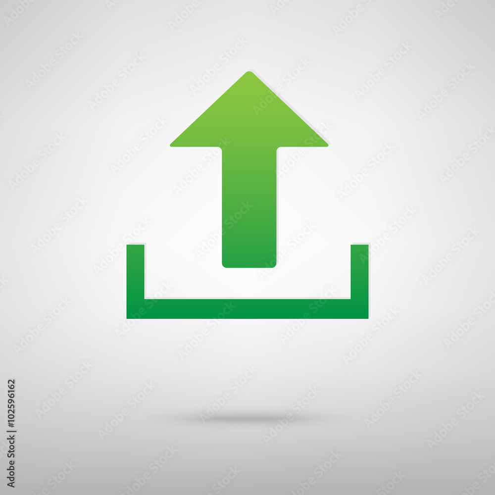 Upload green icon Upload green icon