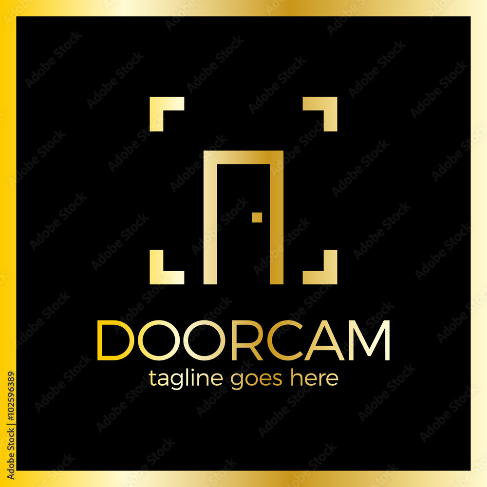 Line Door Photo Logo