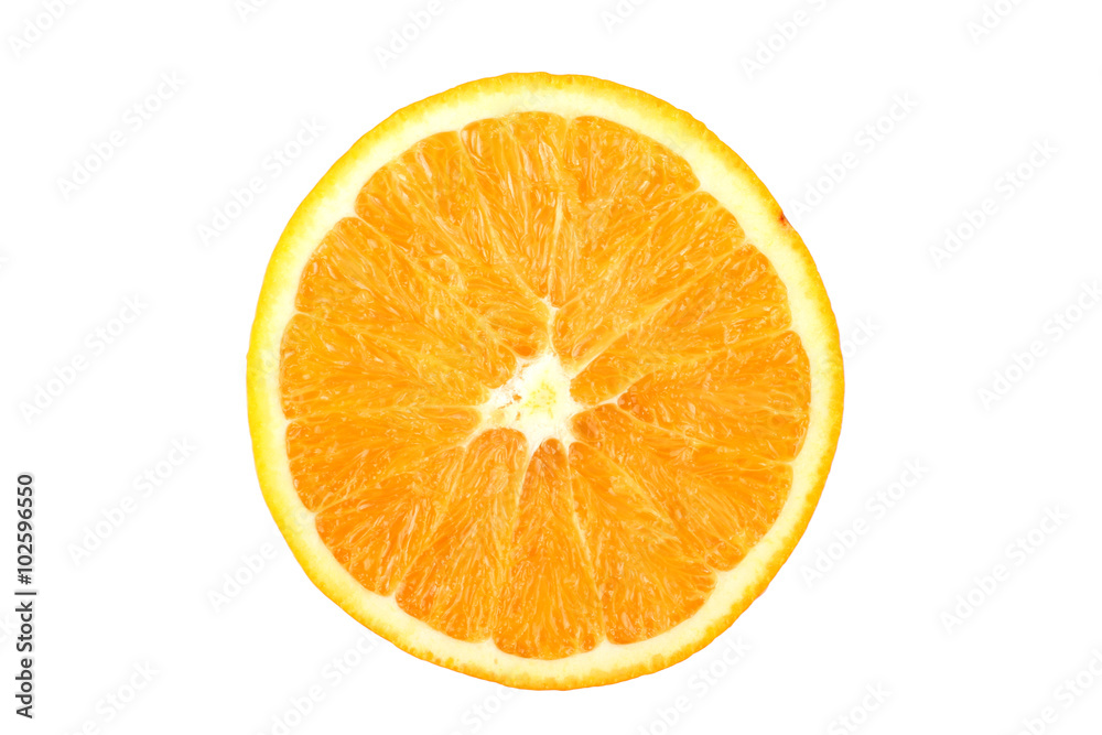 orange slice isolated on white background orange slice isolated on white background