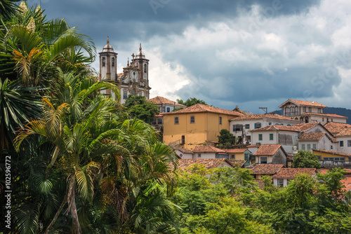 View of the unesco world heritage city of Ouro Preto in Brazil © Kseniya Ragozina