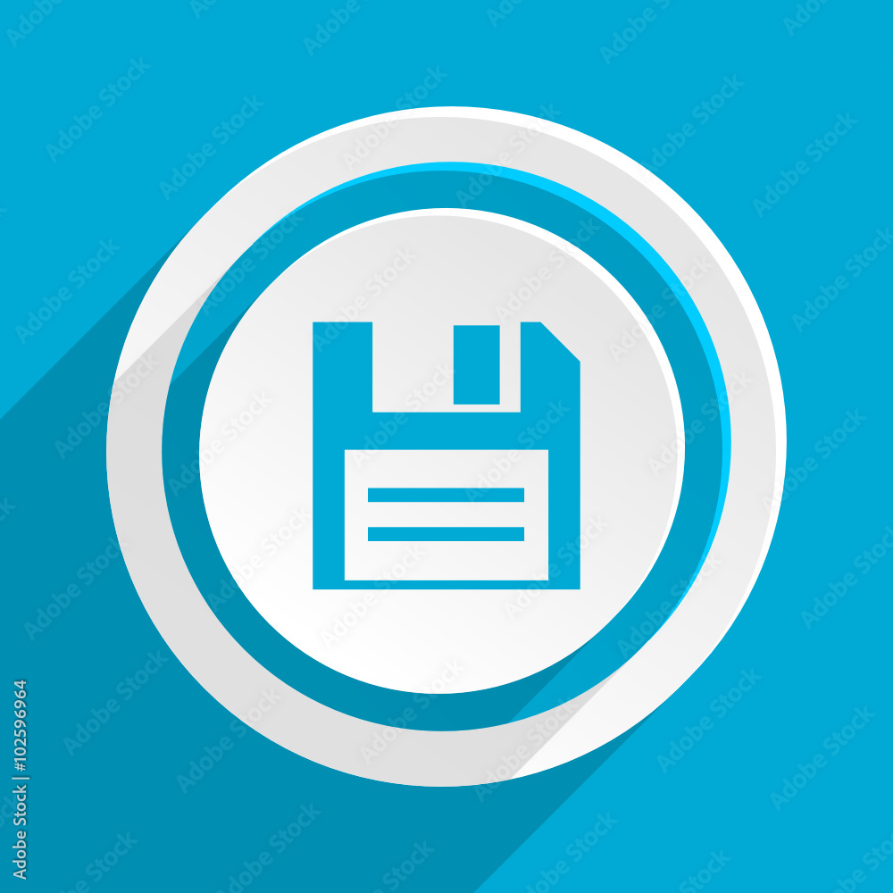 blue flat vector icon 