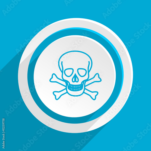 blue flat vector icon