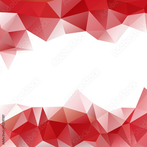 Vector background of triangles polygon Valentines day design. We
