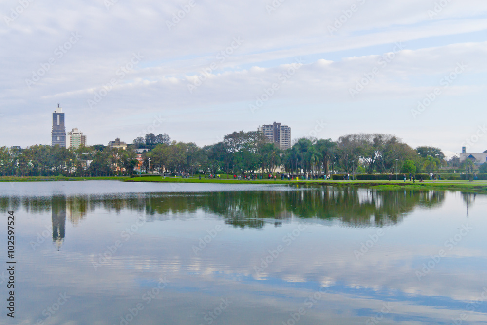 Birigui Park at Curitiba, Parana, Brazil.