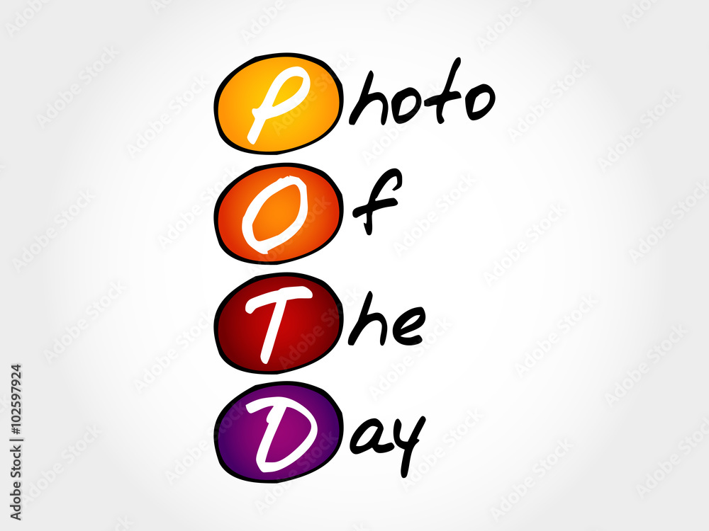 POTD - Photo Of The Day, acronym concept POTD - Photo Of The Day, acronym concept