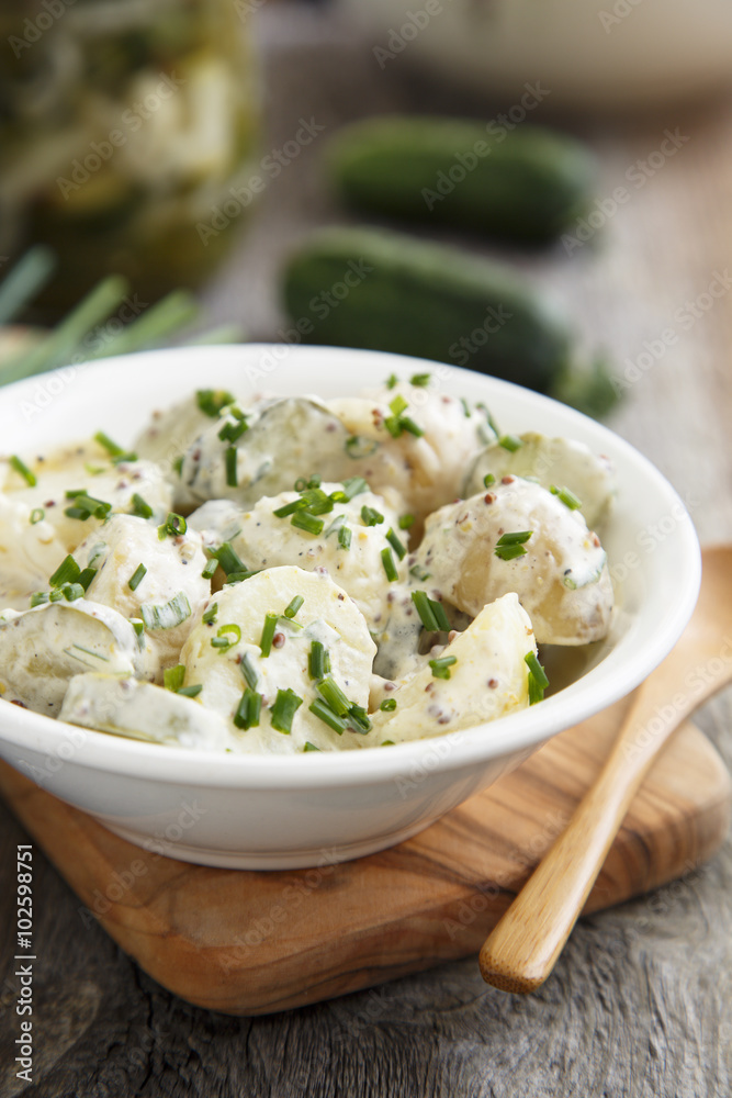 Potato salad with chives Potato salad with chives