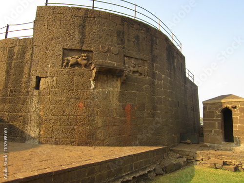 Portion of Fort, Bijapur Karnataka, India photo