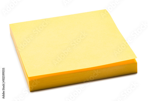 Post it note pad on White