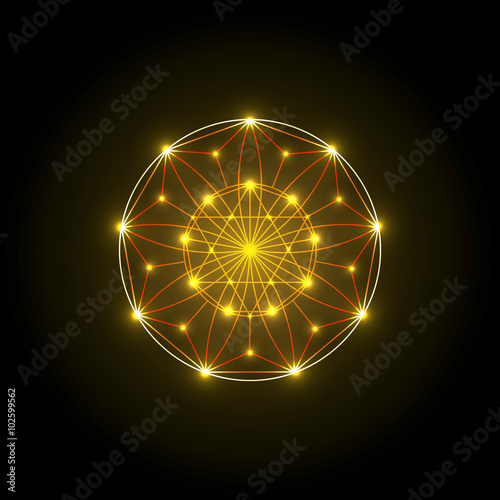 Sacred Geometry. Vector Illustration