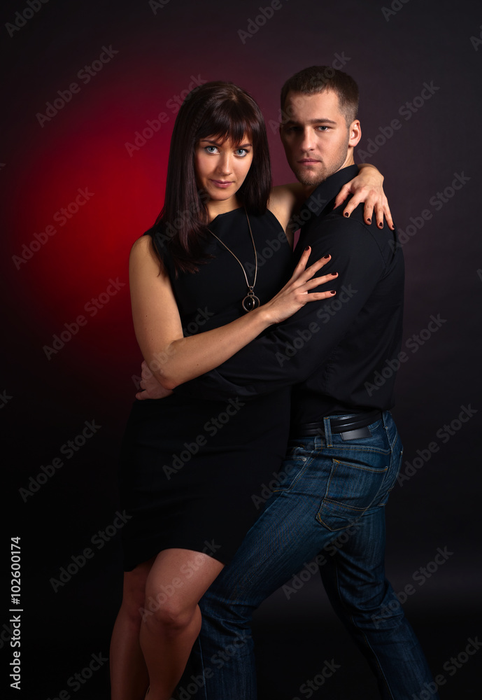 dancing young couple dancing young couple