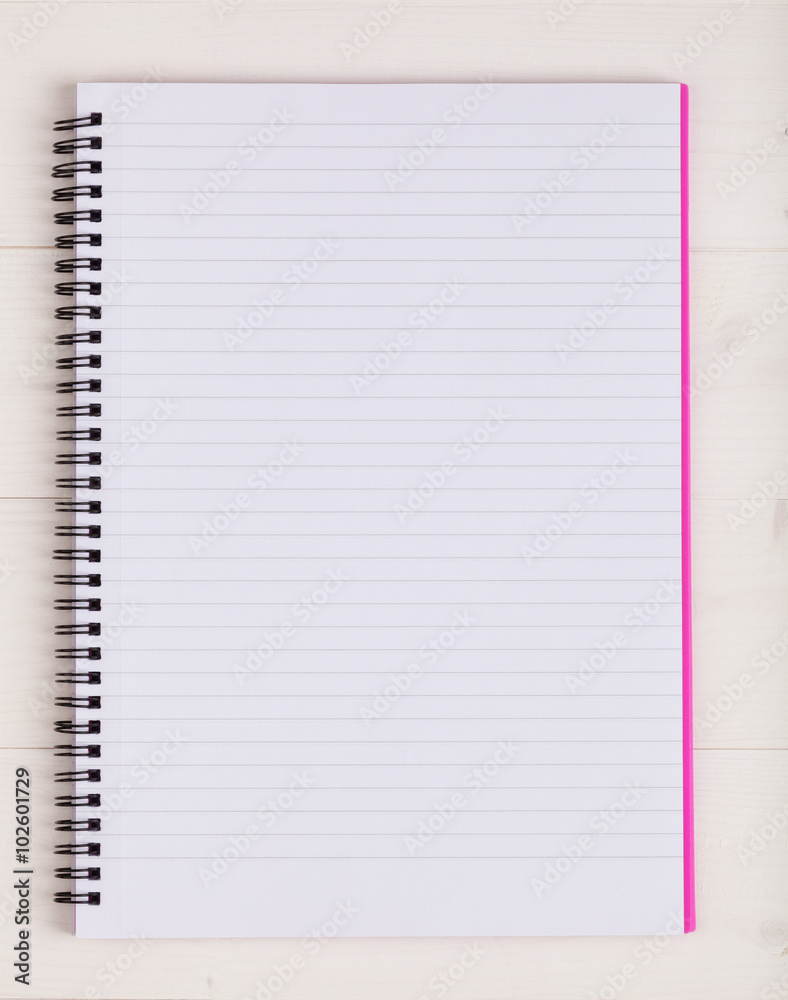 Open notebook