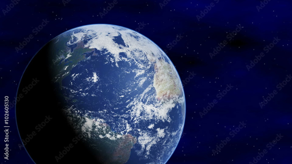 Global 0501: The planet earth rotates in star-filled space (Loop). Global 0501: The planet earth rotates in star-filled space (Loop).
